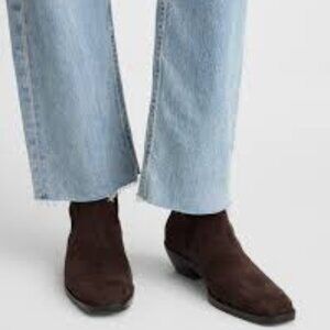 Madewell Idris Boot Brown Suede Leather 7.5